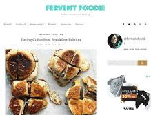 Tablet Screenshot of ferventfoodie.com